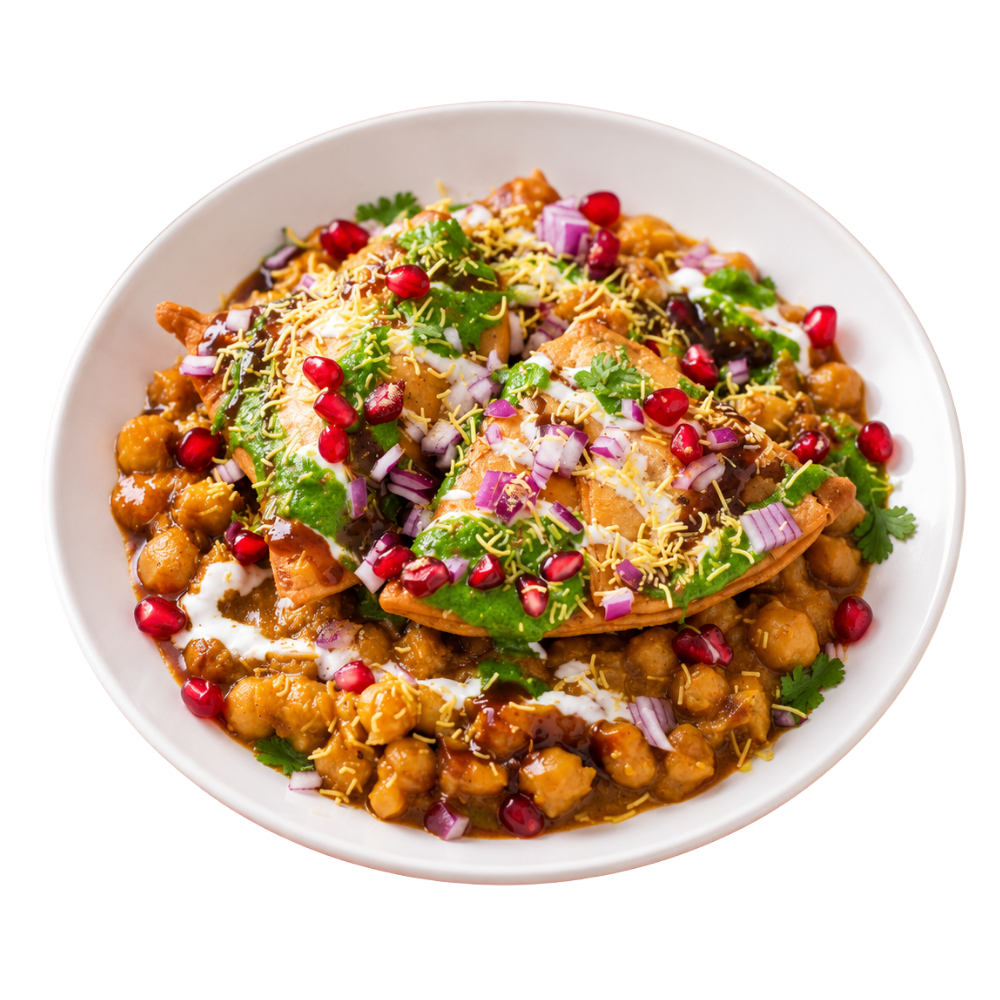 Paneer Samosa Chaat